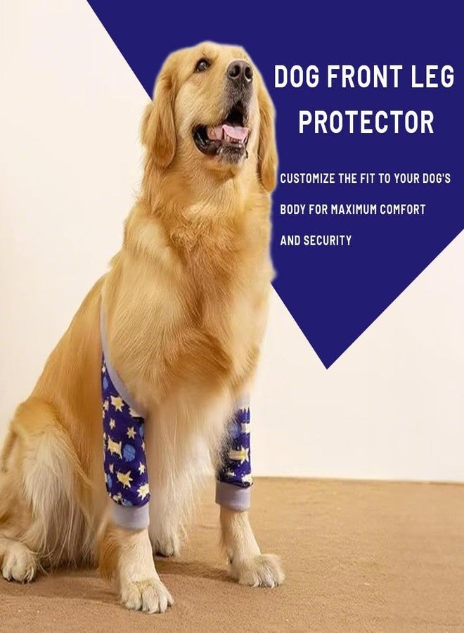 squishy Dog Elbow Protector, Dog Leg Protectors for Joint Support and Wound Protection, Adjustable Soft Fabric for Medium to Large Dogs, Ideal for Outdoor Activities and Post-Surgery Recovery - Image 2